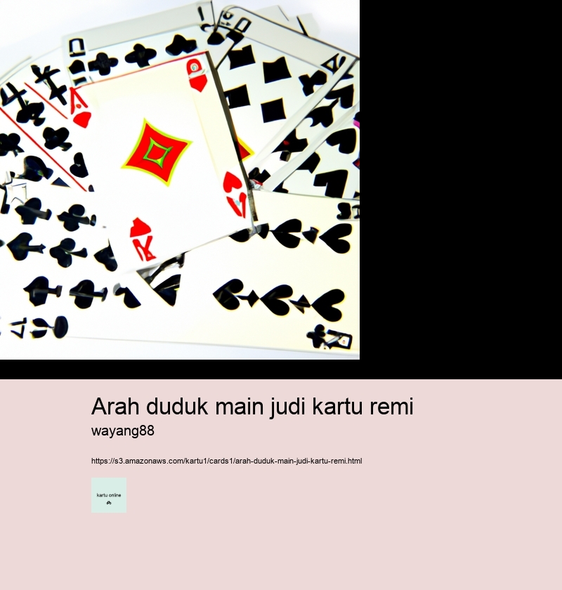 arah duduk main judi kartu remi