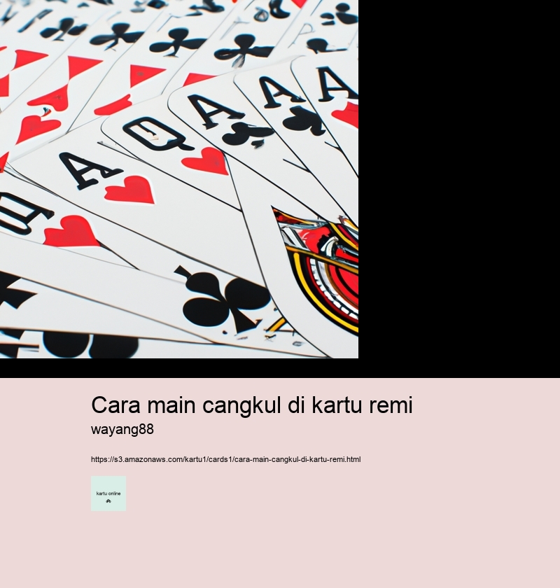 cara main cangkul di kartu remi